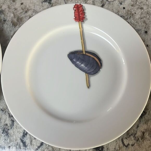 Nancy Green for Crate & Barrel Tidbits Appetizer Plates set of 2 - Picture 2 of 5